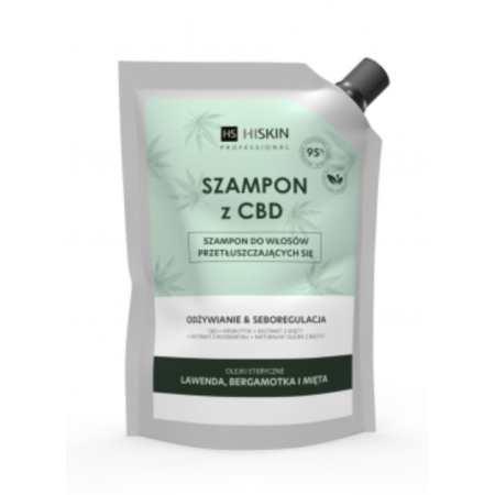 HISKIN  Szampon z CBD do włosów przetłuszczających i mieszanych – 700 ml